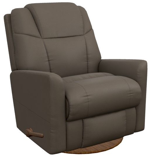 La-Z-Boy® Sparrow Otter Leather Manual Swivel Gliding Recliner-0