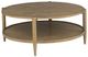 Fairfield® Maxwell Sunlit Oak Round Cocktail Table-0