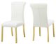 Furniture of America® Holstebro 2-Piece Gold/White Side Chair-0
