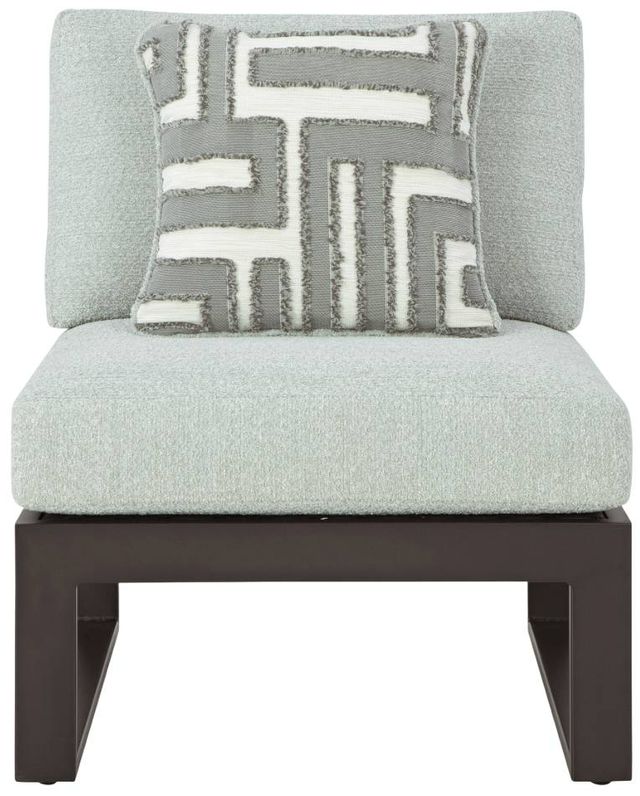 Signature Design by Ashley® Beachloft 3-Piece Black/Gray Aluminum/Fabric Modular Outdoor Sectional-2
