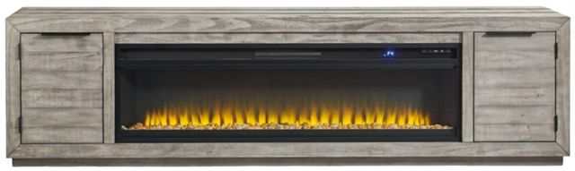 Signature Design by Ashley® Naydell Gray TV Stand with Electric Fireplace-1