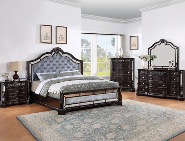 Crown Mark Bankston Dark Brown/Gray Bed-3