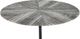 Moe's Home Collection Nyles Grey Marble Round Dining Table with Black Iron Base-1