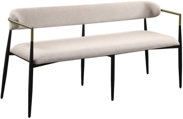 ACME Furniture Jaramillo Beige/Black Dining Bench-0