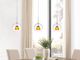 Cal® Lighting & Accessories Frosted Yellow Mini Pendant-1