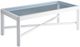 Tommy Bahama® Outdoor Ocean Breeze Promenade Pearl White Rectangular Cocktail Table with Glass Top-0
