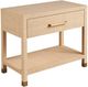 Universal Explore Home™ New Modern Leah Gold/Raffia Nightstand-0