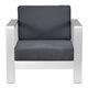 Zuo Modern Cosmopolitan Dark Gray Arm Chair-1