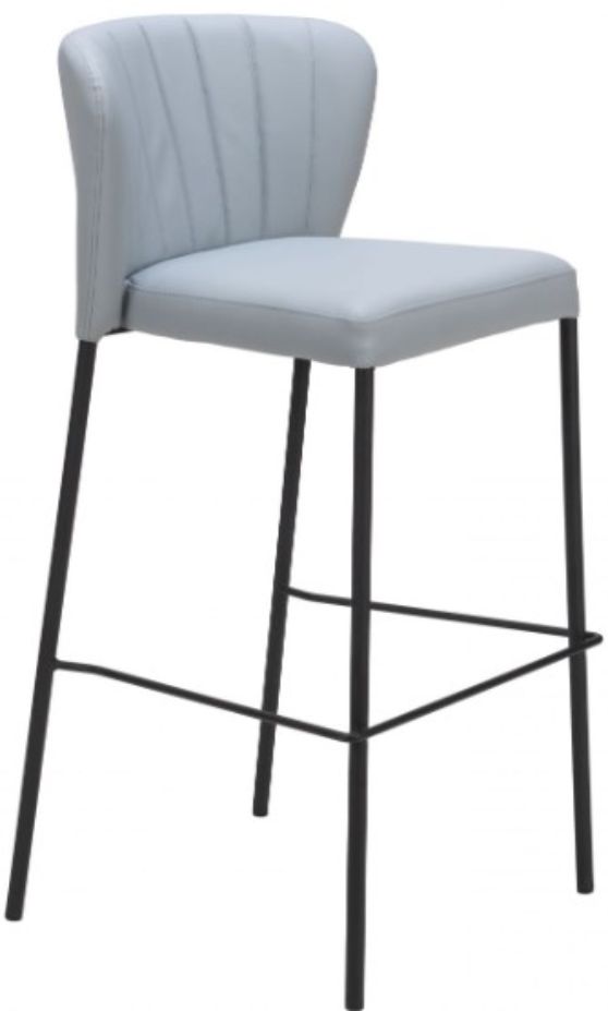 Zuo® Modern Linz Gray Barstool-0