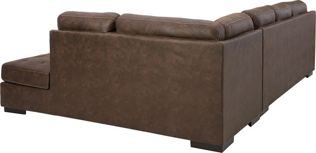 Signature Design by Ashley® Maderla 2-Piece Walnut Right-Arm Facing Sofa Sectional and Chaise-1
