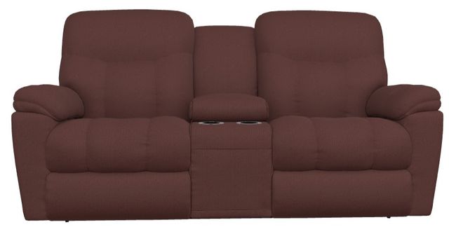 La-Z-Boy® Morrison Burgundy Power Reclining Loveseat with Console and Headrest-1