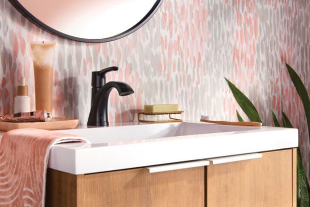 Peerless Parkwood® Matte Black Single Handle Lavatory Faucet-0