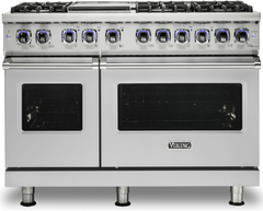 Viking® 7 Series 48" Stainless Steel Pro Style Dual Fuel Liquid Propane Range