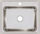 Elkay Lustertone® Lustrous Satin 25" 1-Hole Single Bowl Drop-in Sink-1
