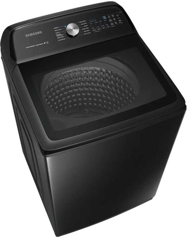 Samsung 5.0 Cu. Ft. Fingerprint Resistant Black Stainless Steel Top Load Washer-4