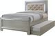 Elements International Platinum 3-Piece Champagne Twin Youth Bedroom Set with Trundle-1
