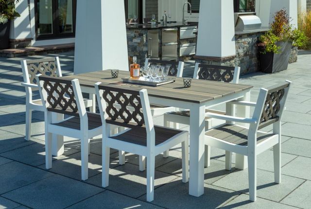 Seaside Casual Greenwich Dining Side Chair Provencal Back Style-1
