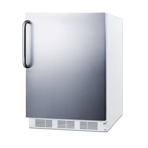 Summit Peak24 Series 24" 5.8 Cu. Ft. Stainless Steel ADA Compliant Under Counter Refrigerator-2