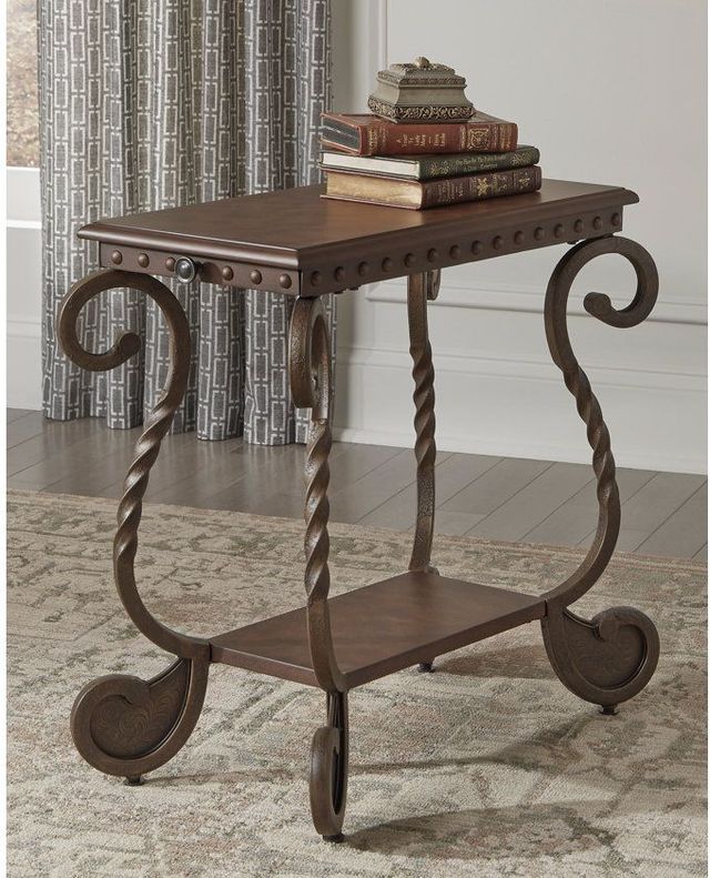 Signature Design by Ashley® Rafferty 2-Piece Dark Brown End Tables Set-2