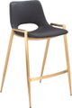 Zuo Modern Desi Black & Gold Counter Chair-0