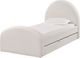 TOV Furniture Moon Cream Youth Twin Panel Bed with Trundle-0