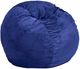 CordaRoy's® Original Navy Plush Fur Full Bean Bag Chair-0