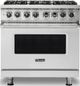 Viking® 5 Series 36" Stainless Steel Pro Style Dual Fuel Range-0