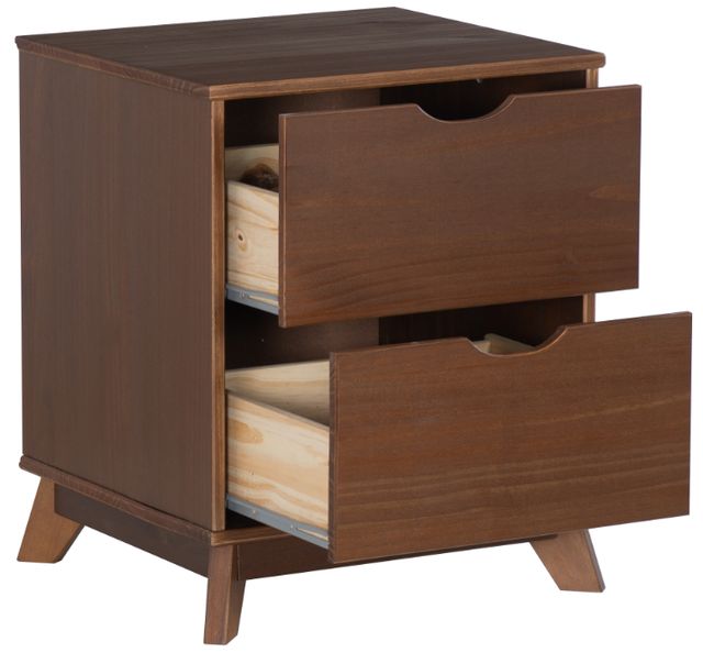 Powell® Portix 2-Piece Walnut 2-Drawer Nightstand Set-4