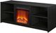 Ameriwood Home Mainstays Courtland Black Oak 65'' Eletric Fireplace Media Console-2