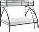 Homelegance® Bailey Black Youth Twin/Full Bunk Bed-0