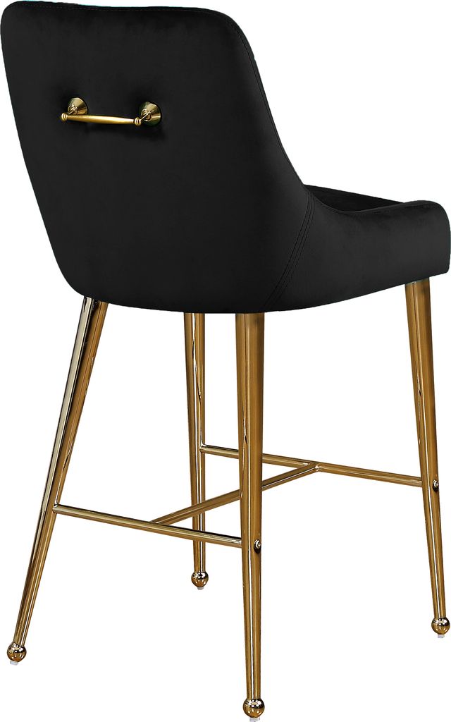 Meridian Furniture Owen Black Velvet Counter Stool-1