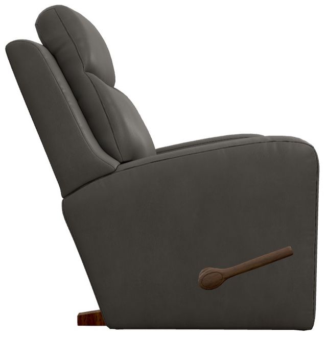 La-Z-Boy® Emmons Pewter Leather Manual Rocking Recliner -2