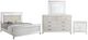 New Classic® Home Furnishings Valentino 4-Piece White King Panel Bedroom Set-0