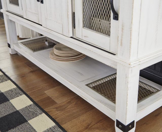 Signature Design by Ashley® Valebeck Brown/White Dining Room Server-4