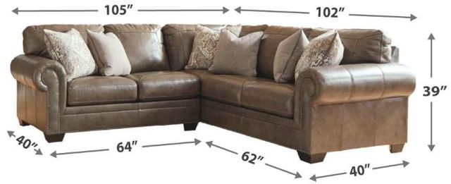 Signature Design by Ashley® Roleson 2-Piece Quarry Sectional-1