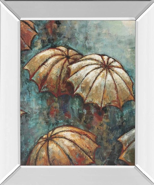 Classy Art Umbrellas by Heath Mirror Framed Wall Art-1