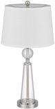 Cal® Lighting & Accessories Reverse Torch 2-Piece Brushed Steel Table Lamp Set-2