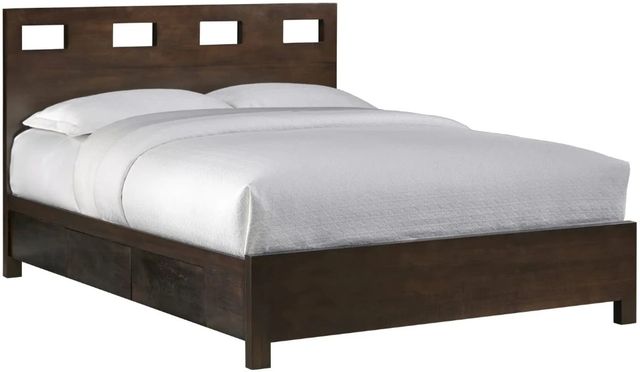 Modus Furniture Riva Chocolate Brown Twin Storage Panel Bed-0