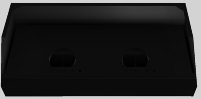 Vent-A-Hood® Designer Series 60" Black Wall Mounted Range Hood-1
