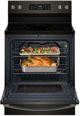Whirlpool® 30" Black Stainless Steel Freestanding Electric Range with Air Cooking Technology-2