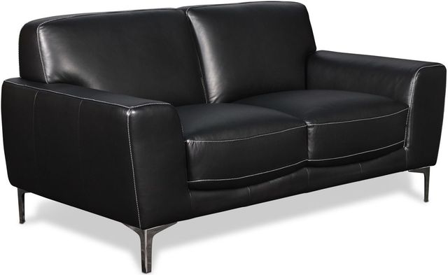 New Classic® Home Furnishings Carrara Black Sofa and Loveseat Set-1