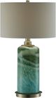 Crestview Collection Estella Blue & Green Reactive Glass Table Lamp-0