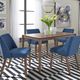 Liberty Furniture Space Savers 5-Piece Blue/Satin Walnut Rectangular Dining Set-3