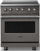 Viking® 5 Series 30" Damascus Gray Pro Style Induction Range with Polished Chrome Trim-0