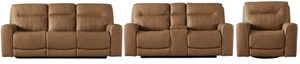 Liberty Furniture Bennett 3-Piece Butternut Reclining Seating Set