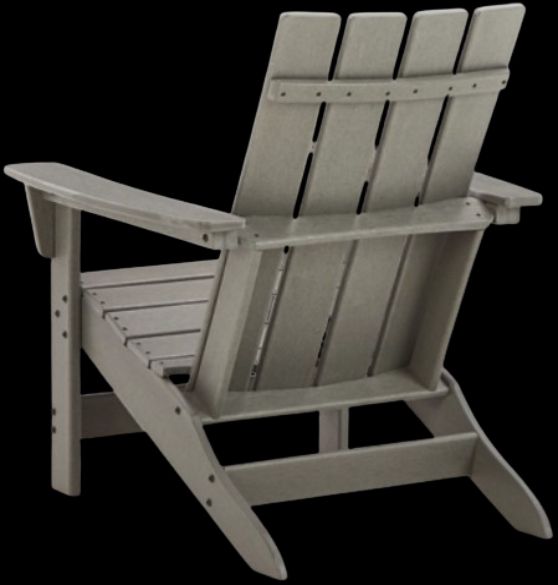 Signature Design by Ashley® Visola Gray Adirondack Outdoor Chair-3