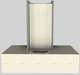 Vent-A-Hood® 36" Biscuit Contemporary Wall Mounted Range Hood-5