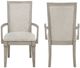 New Classic® Home Furnishings Mariana Gray/Vintage Creme Upholstered Arm Chair-5