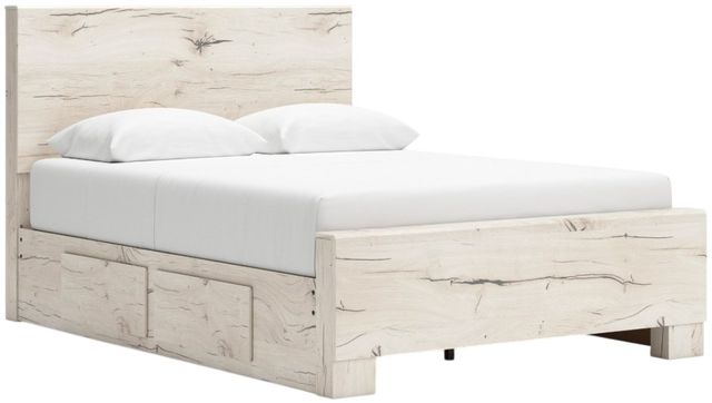 Benchcraft® Lawroy Light Natural Youth Full 2-Drawer Storage Panel Bed-1