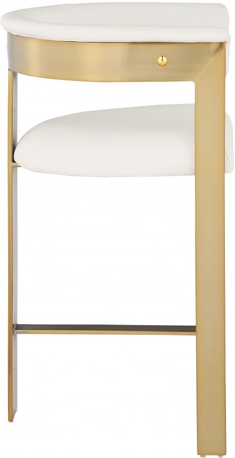 Meridian Furniture Romeo Cream Vegan Leather Counter Stool-2